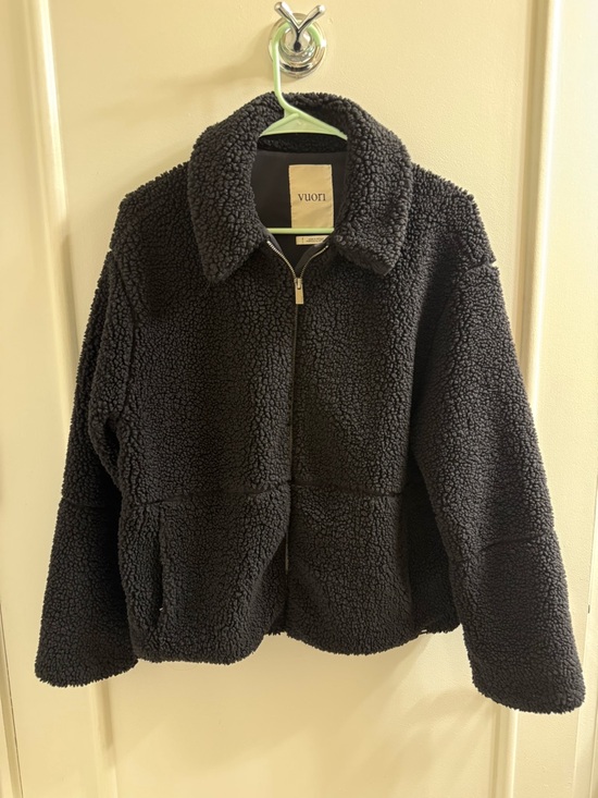 Vuori Jackets & Blazers - Vuori Lou Full Zip Sherpa Jacket – Black